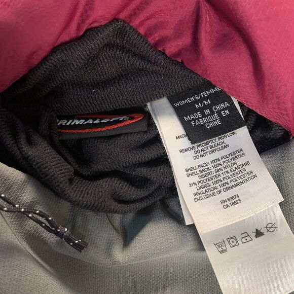 Mountain Hardwear Pimaloft Purple Gray Reversible Fill Zip Jacket Womens Size M - Picture 5 of 7